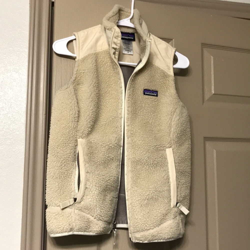 Patagonia Cream Fleece Vest